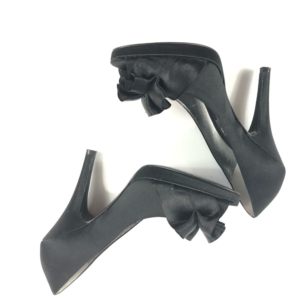 Black Peep Toe heels